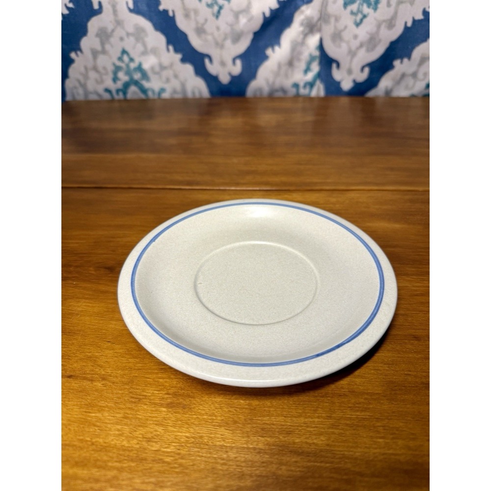 Pfaltzgraff 6.5" Side‎ Plates Set of 3 Yorktown Blue Stripe EUC Vintage